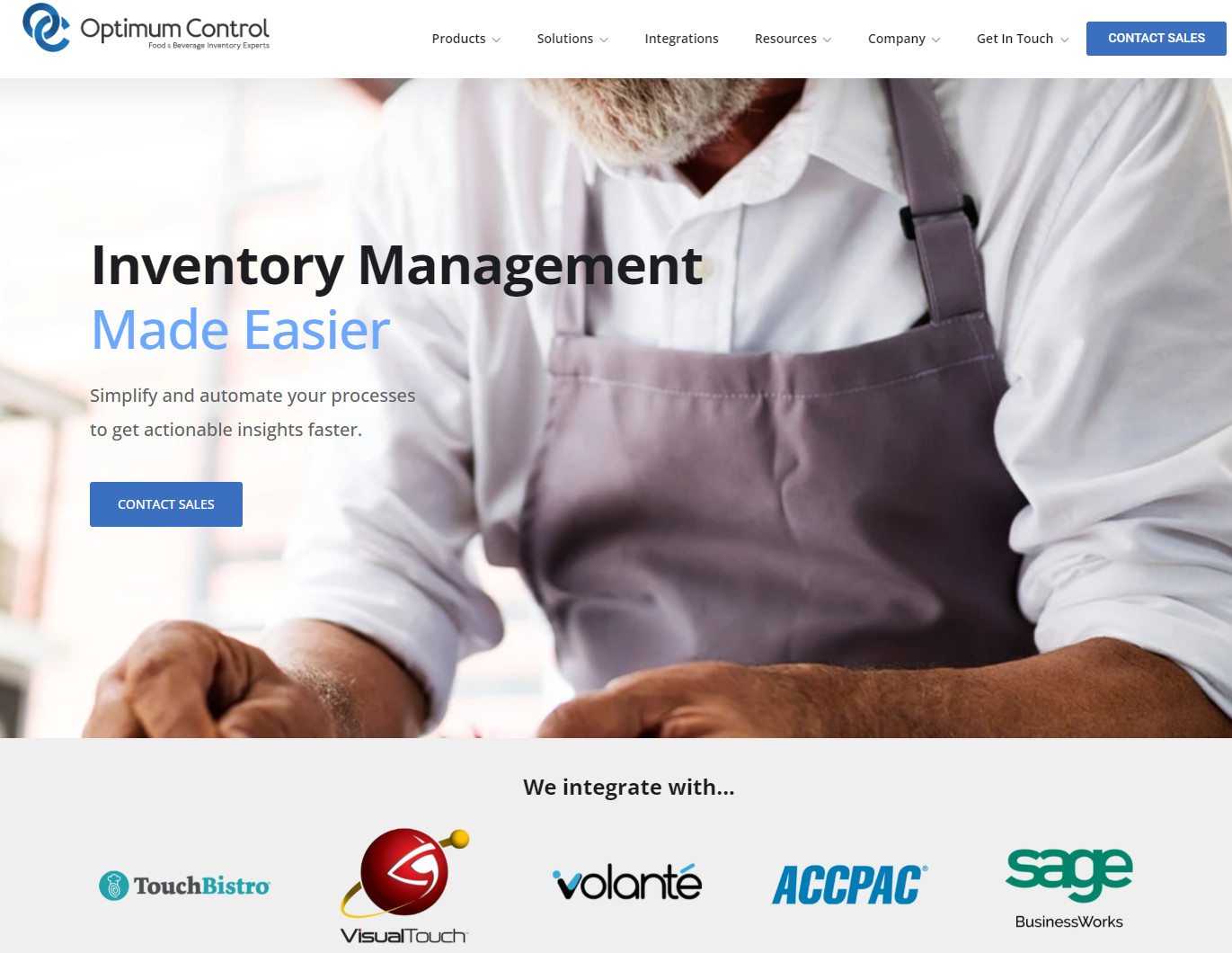 Optimum Control is one of the more advanced kitchen inventory software systems