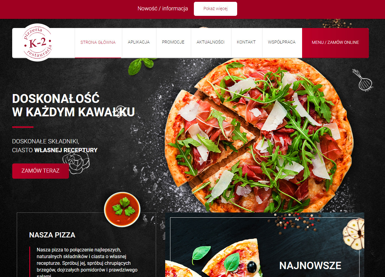 stawki vat w gastronomii tabela - zamawianie online pizzeria k2