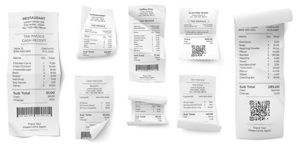 Restaurant Receipt - How to Design Your Own