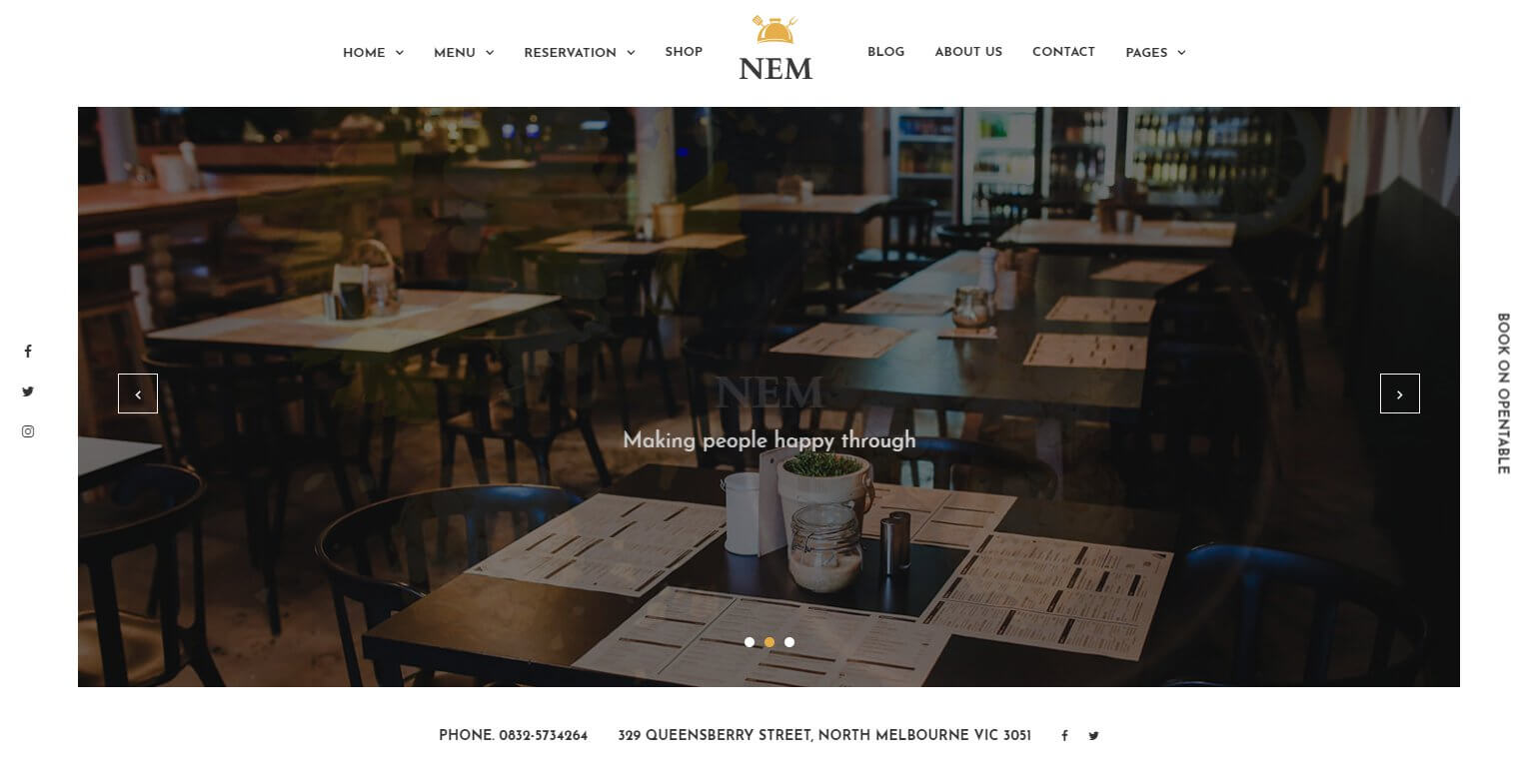 online food ordering WordPress theme best restaurant WordPress theme for better online visibility