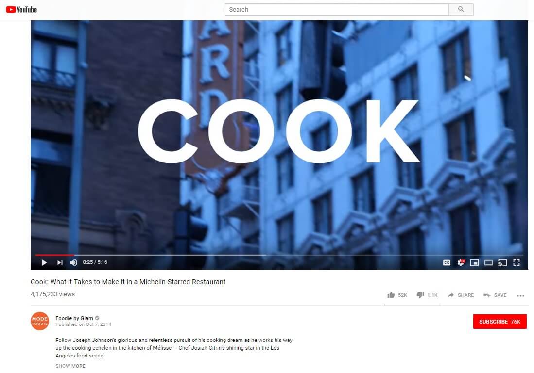 Youtube - share videos of your restaurant, food preparations and recipes