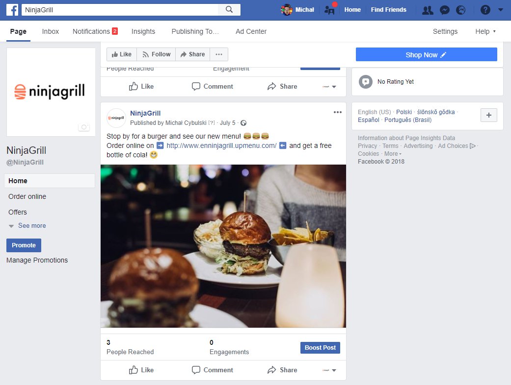 Restaurant Facebook page ideas for better restaurant online marketing.