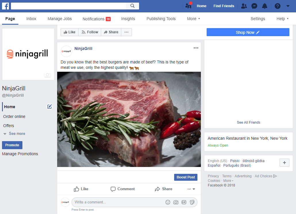 restaurant facebook post ideas delicious food photo