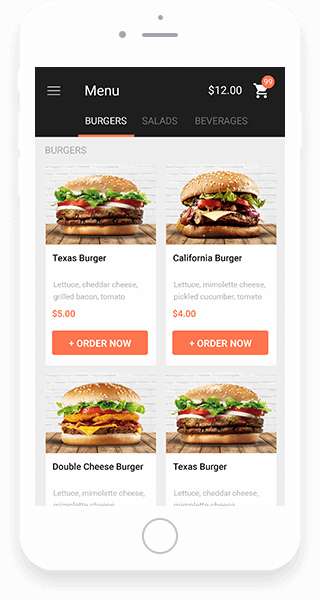 mobile app for restaurant ordering