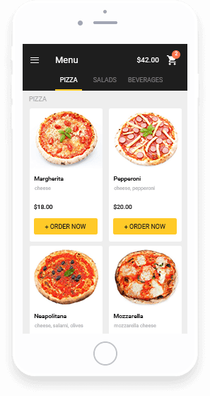 mobile app for ordering system