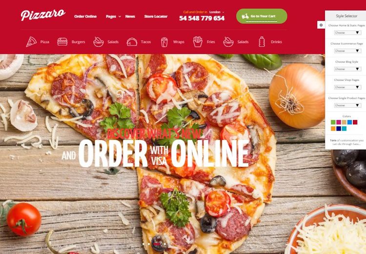 pizzaro theme - another great pizza website template