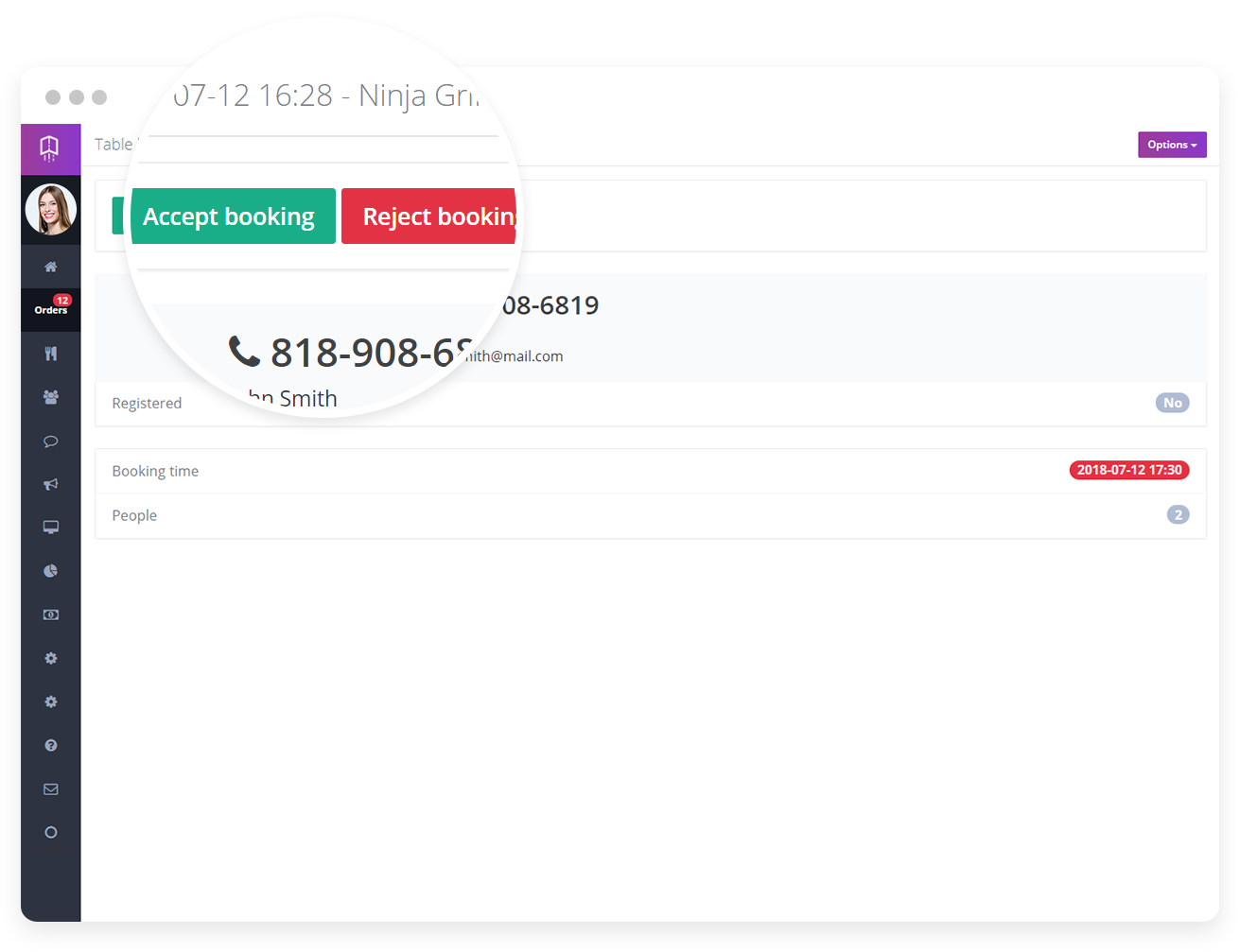 manage reservations