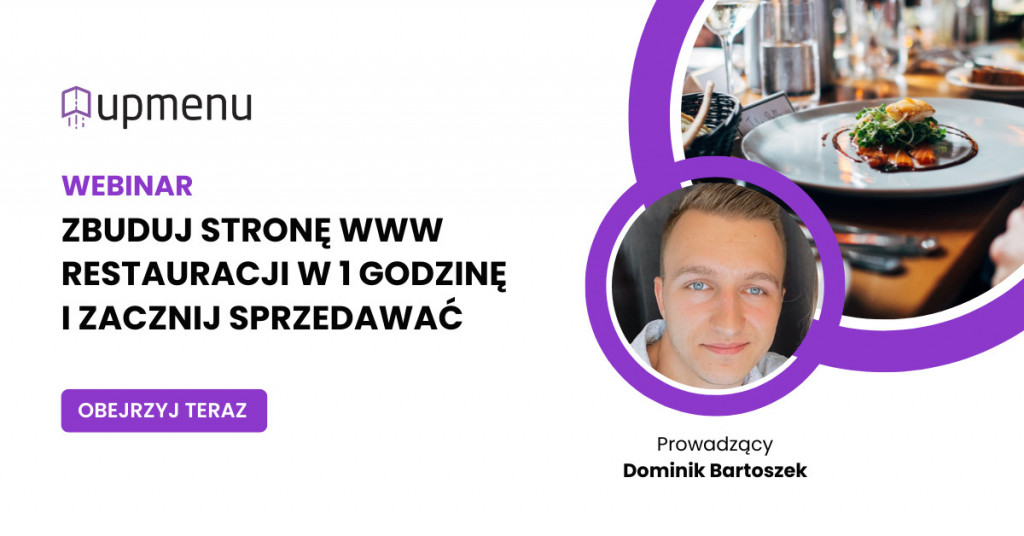 Webinar Zbuduj stronę www restauracji w 1 godzinę i zacznij sprzedawać