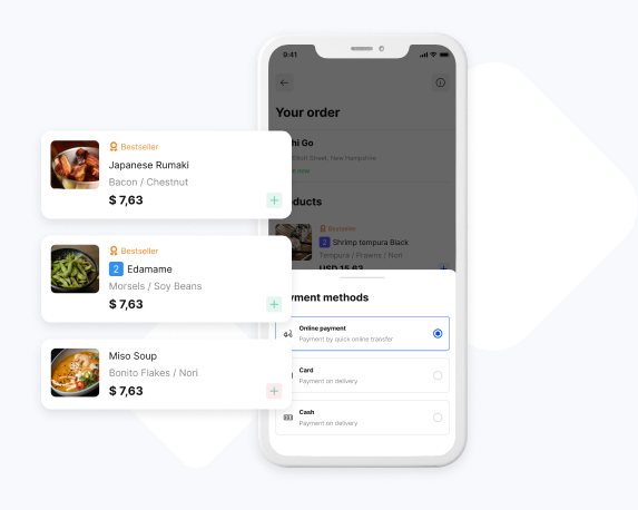 restaurant app builder - mobile ordering and paying