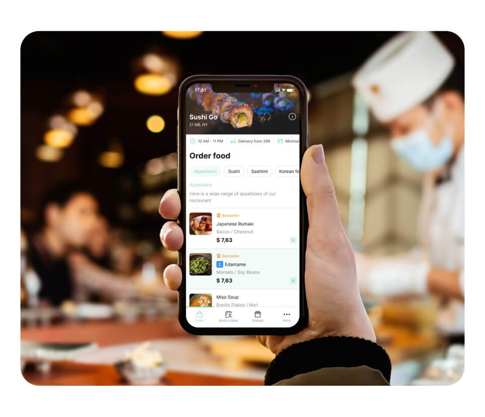 restaurant app development agency photo of a restaurant