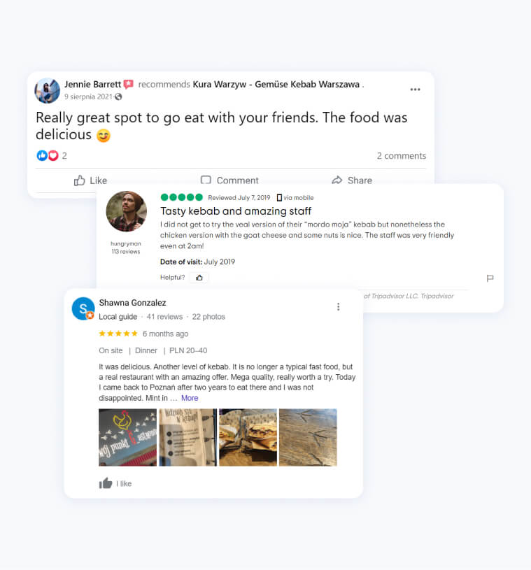 Gather reviews from Social Media with Restaurant Feedback System