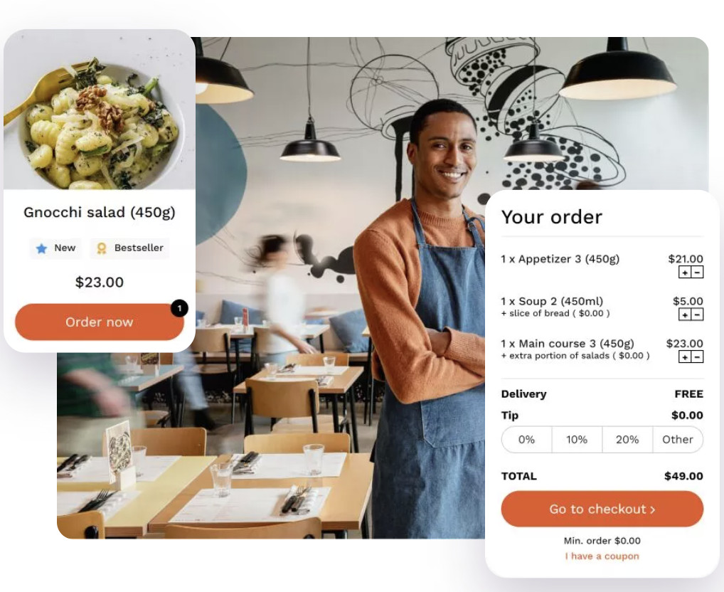 restaurant digital marketing - build a restaurant ordering system with UpMenu
