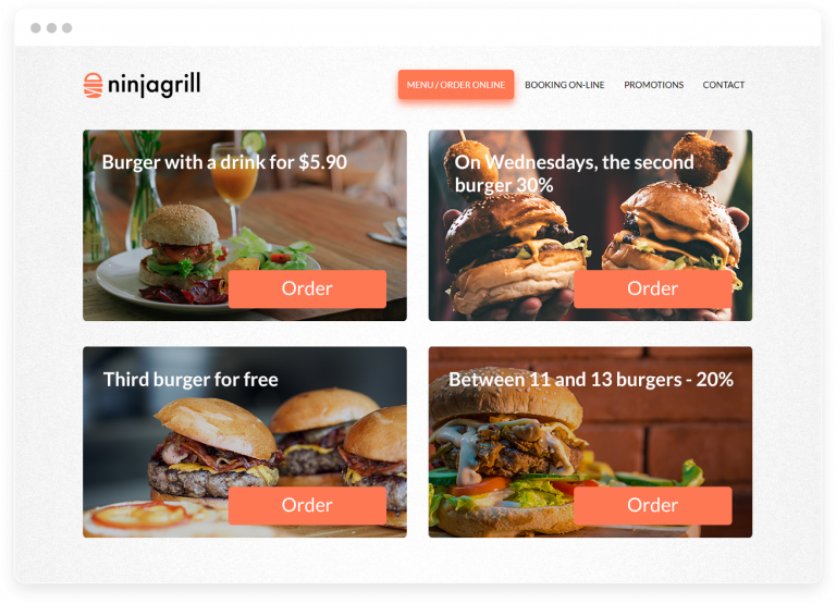 Restaurant Marketing Strategies - Example promotions created in UpMenu