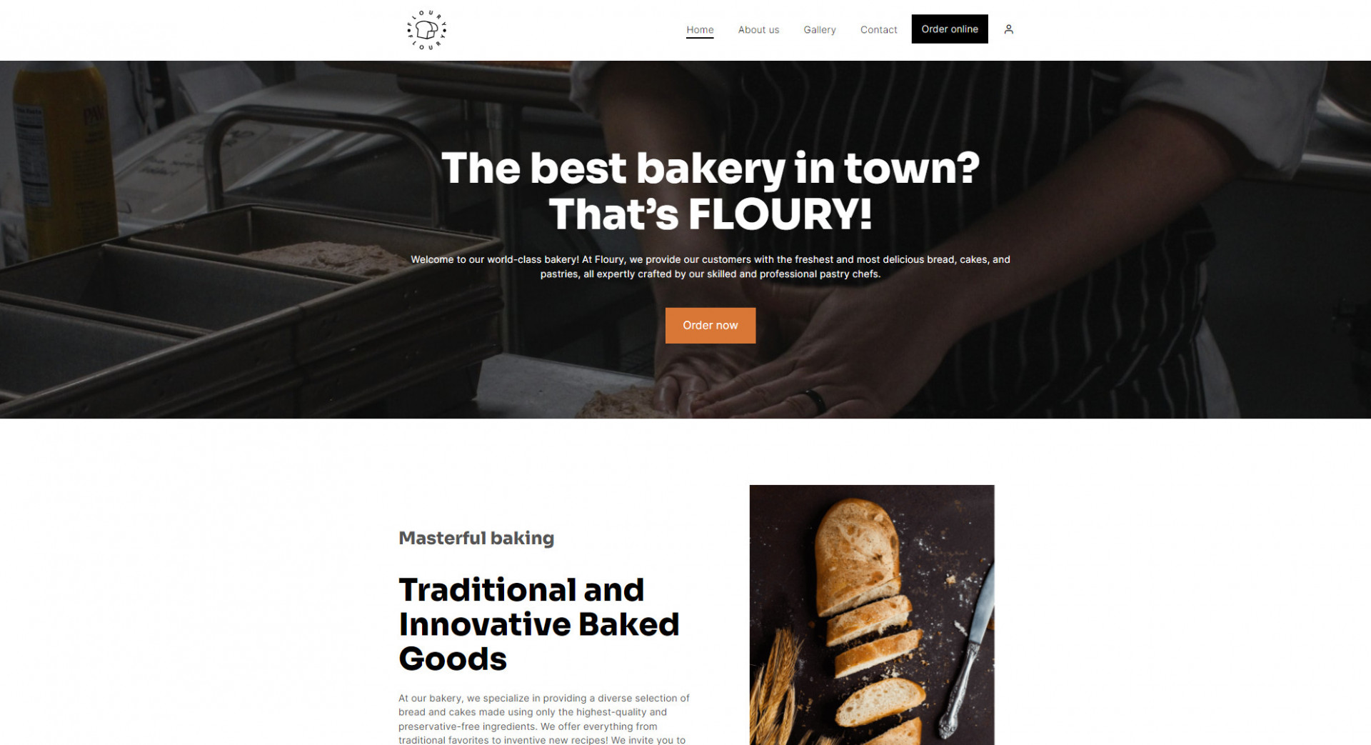 The best food website design for bakeries