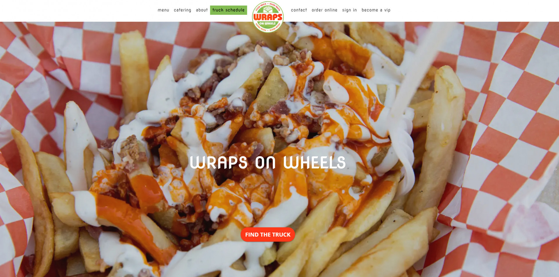 The best restaurant web design example for food trucks