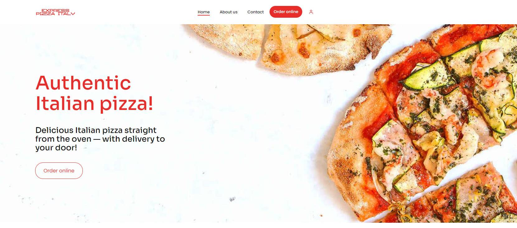 One of the best restaurant websites for pizzerias