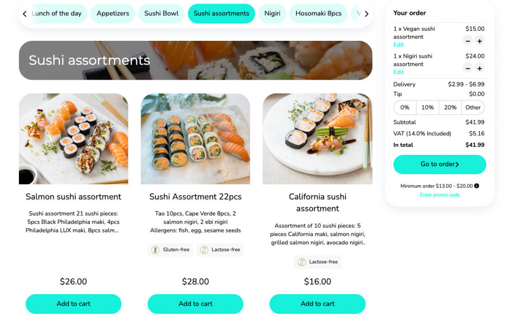 delivery fee - direct ordering with in-house delivery