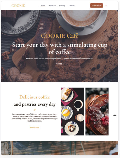 How to build restaurant website template example