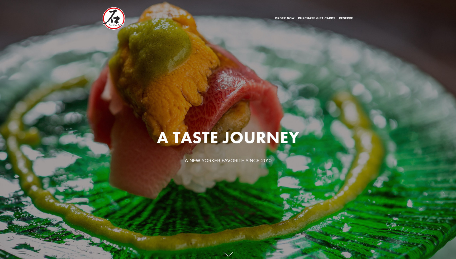 A restaurant website design inspiration for sushi restaurants