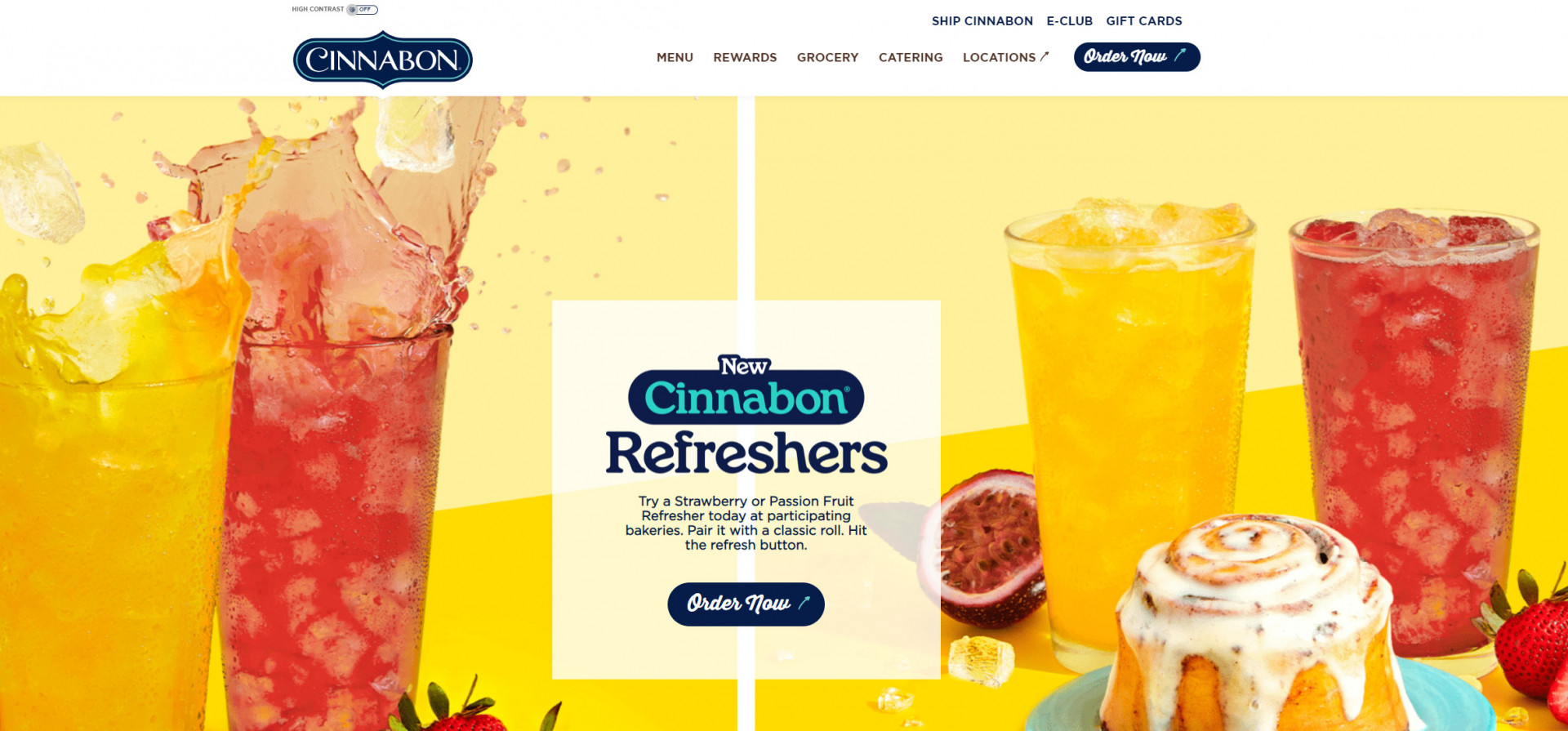 A website design for restaurants that serve sweets