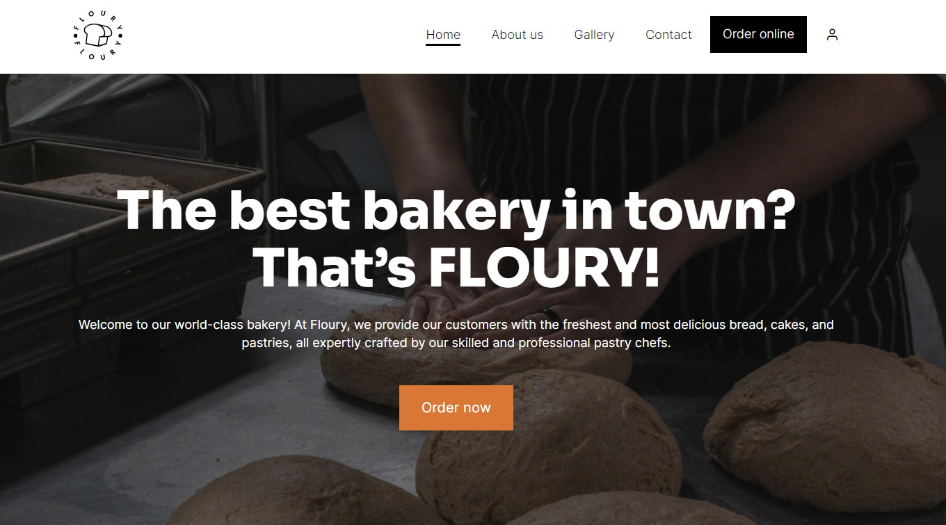 bakery website template example bakery template