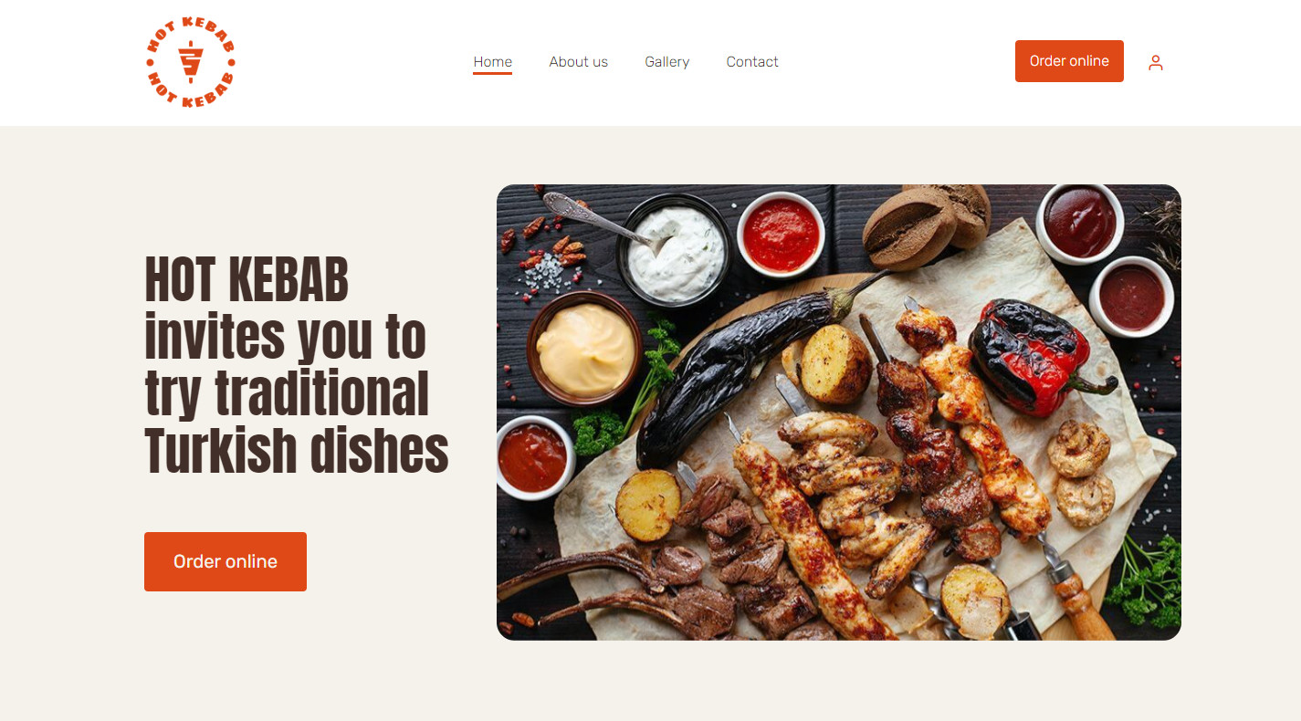 1 food truck website example Hot Kebab