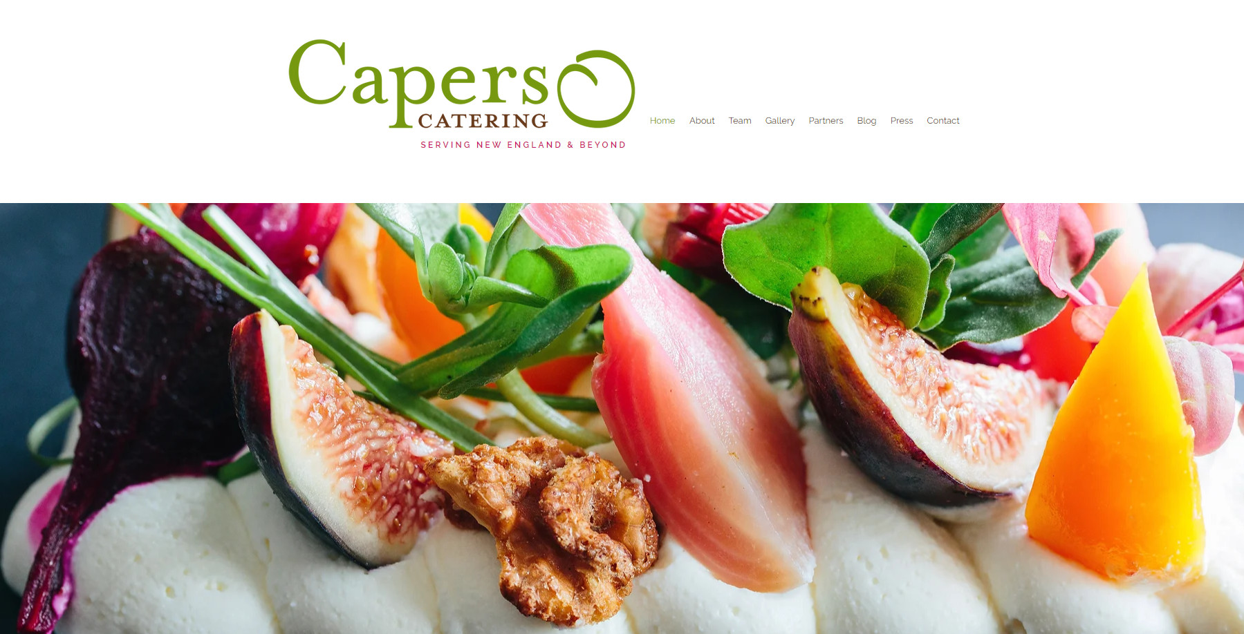 best catering websites example Culinary Capers Catering