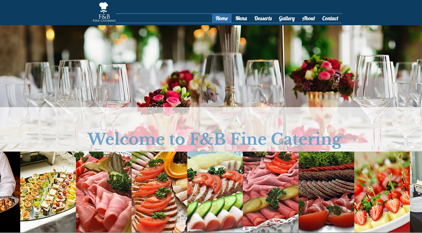 best catering websites example F&B Fine Catering