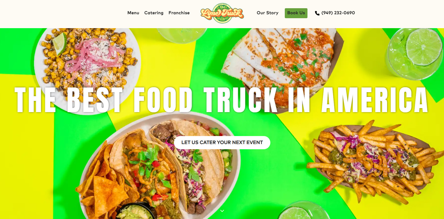 15 food truck websites example The Lime Truck
