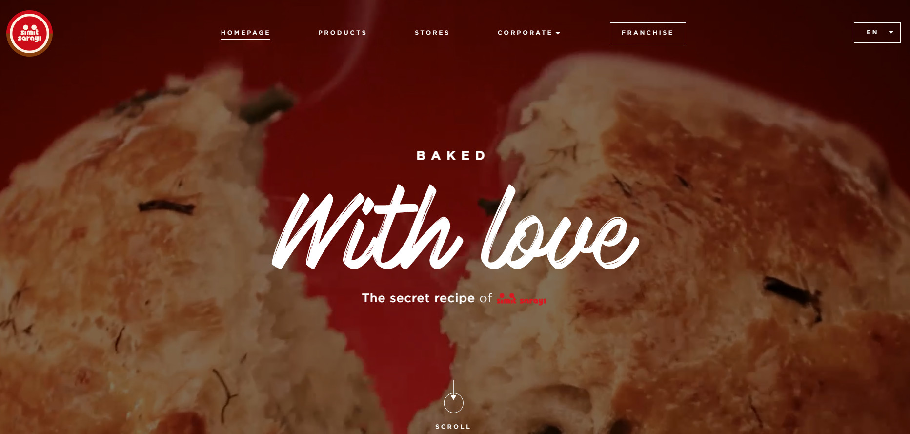  bakery website template example Simit Sarayi