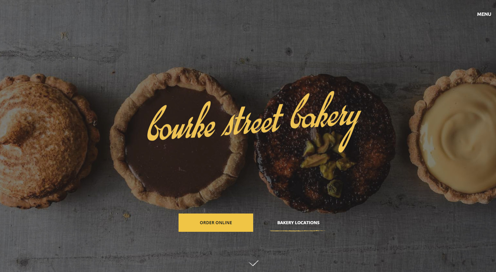 bakery website template example Bourke Street Bakery
