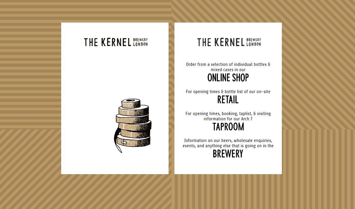 brewery website template example The Kernel Brewery