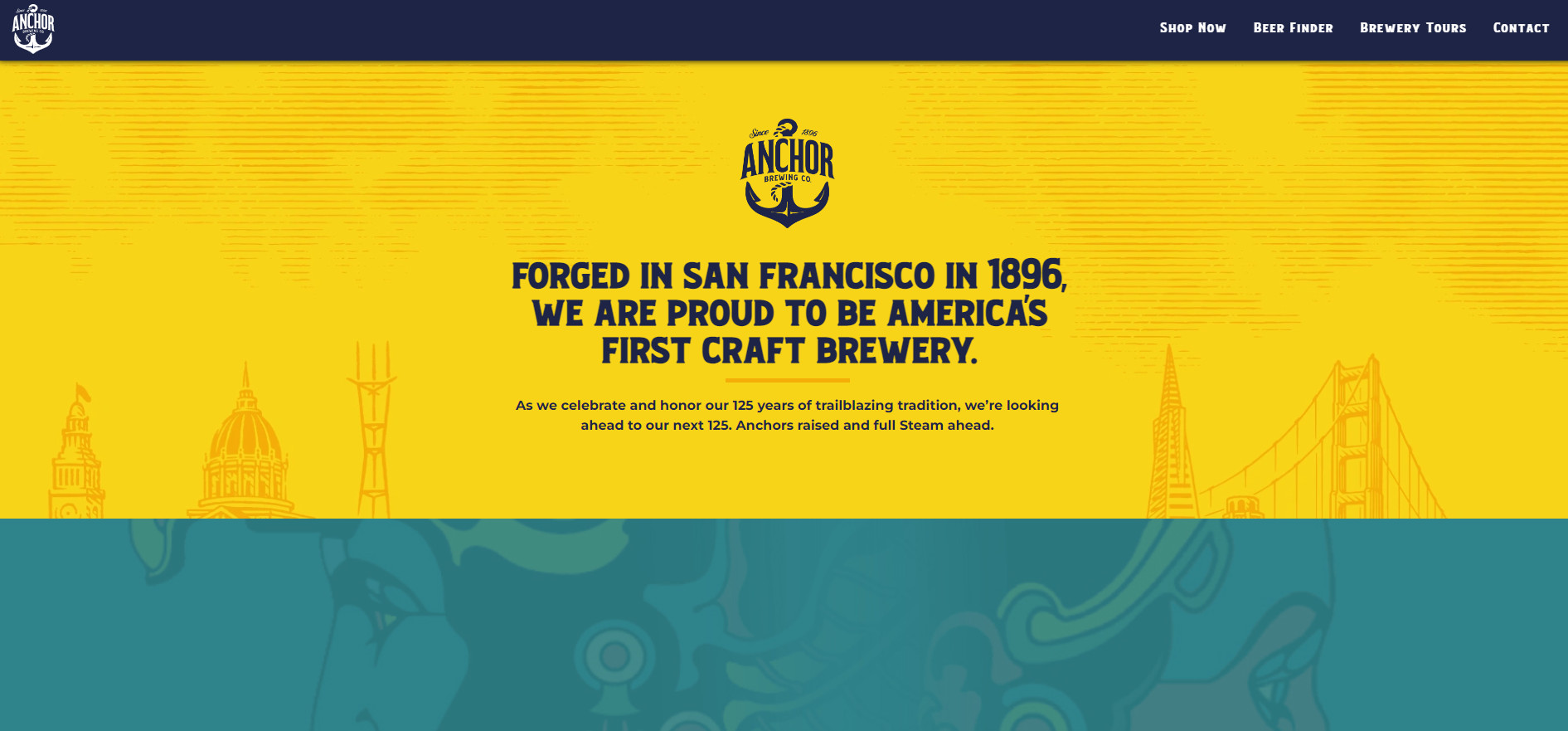 brewery website template example anchor brewing