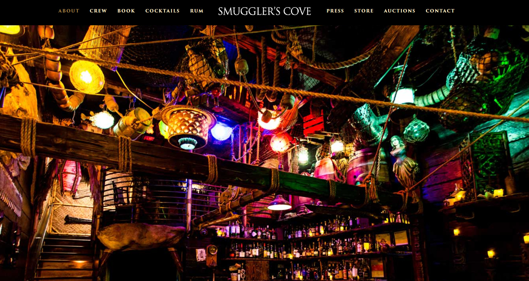 20 best bar websites example: Smuggler's Cove