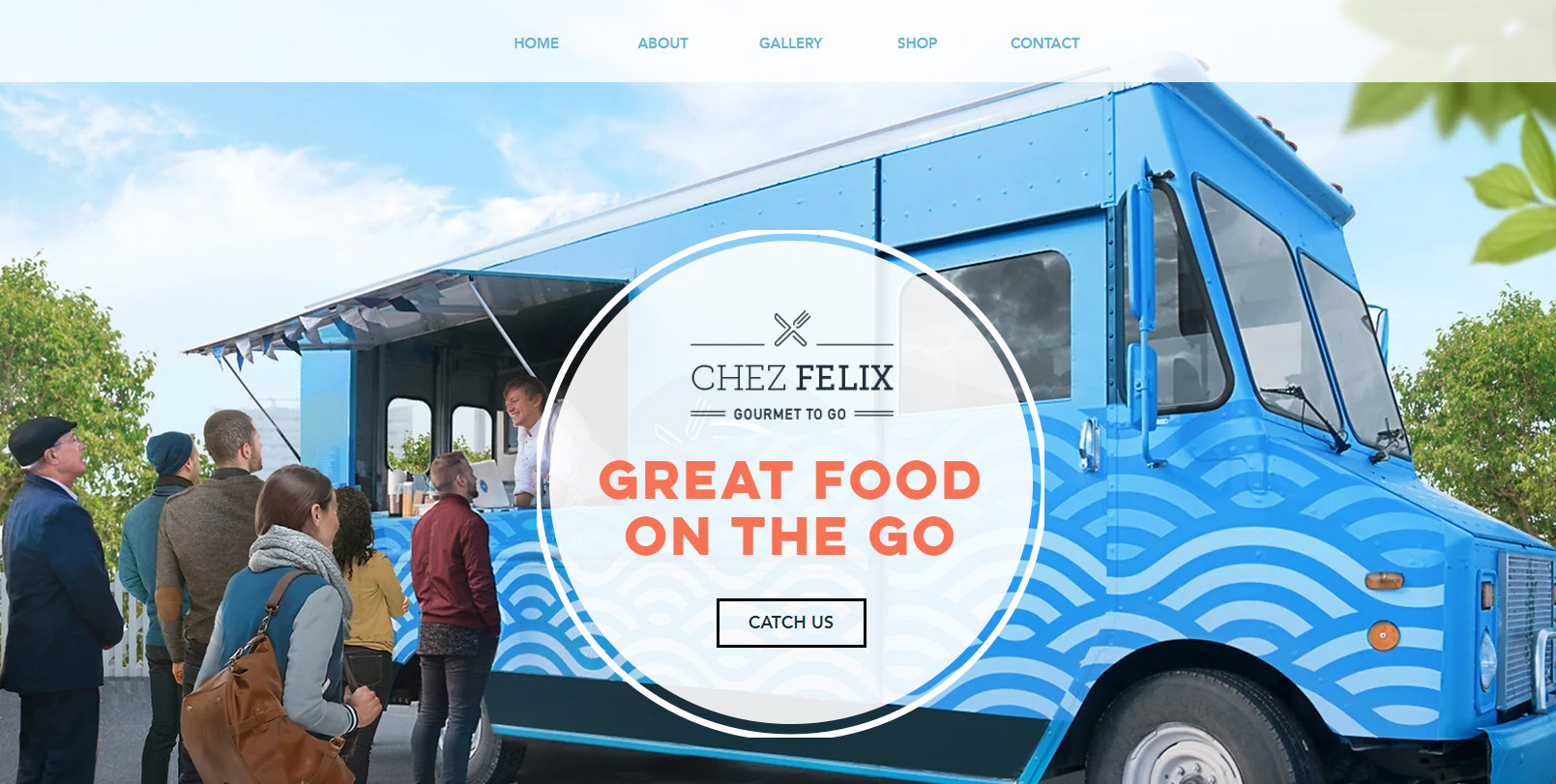 20 food truck websites example Chez Felix Gourmet
