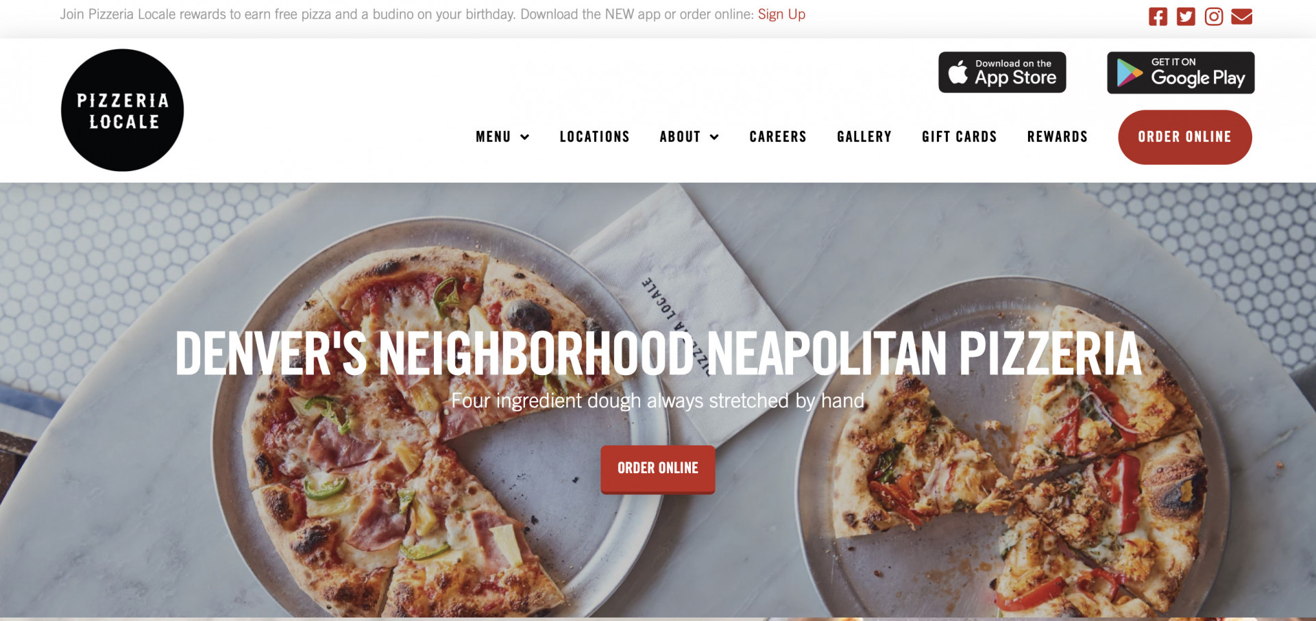 pizza website template example pizzeria locale