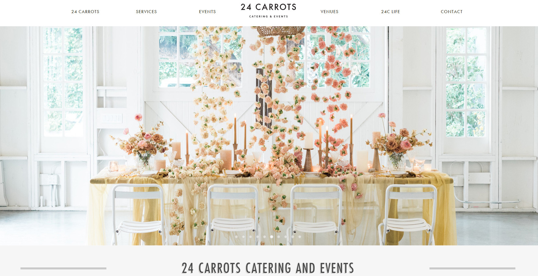 best catering websites example 24 Carrots Catering