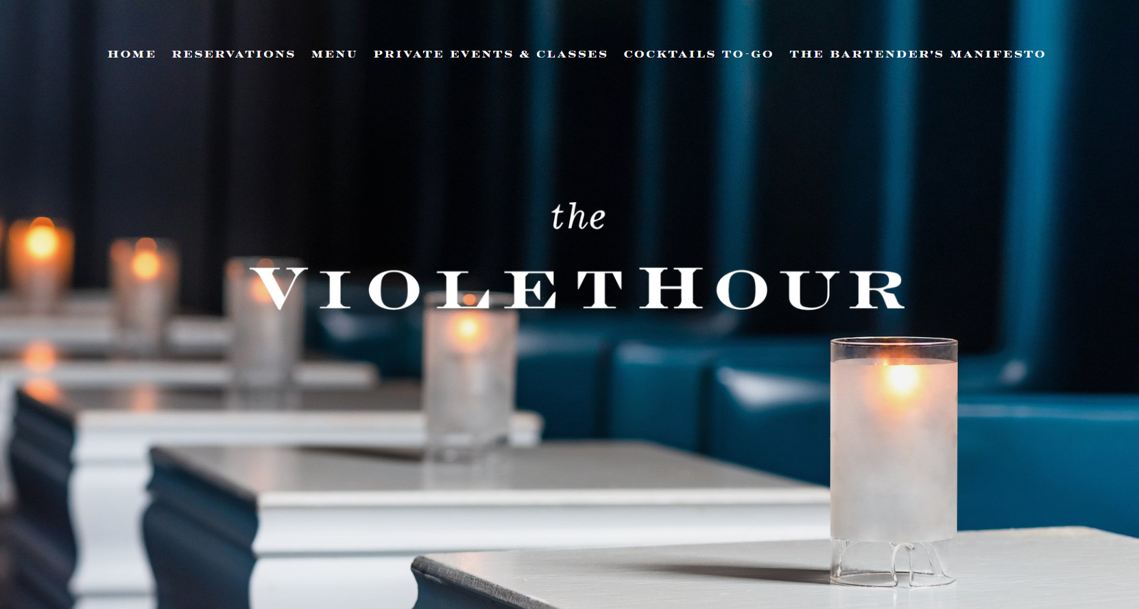 4 best bar websites example: The Violet Hour
