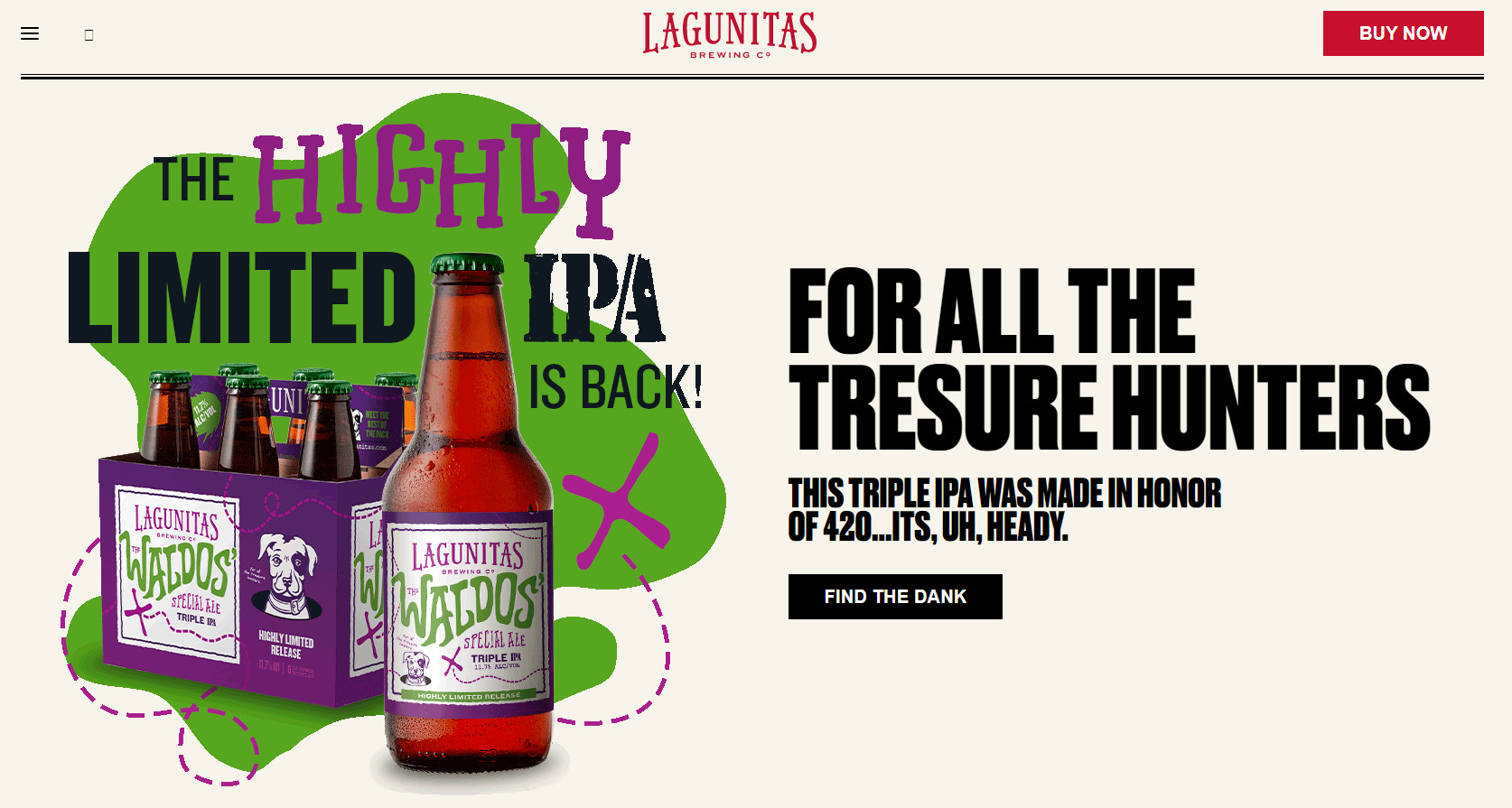 brewery website template example lagunitas brewing