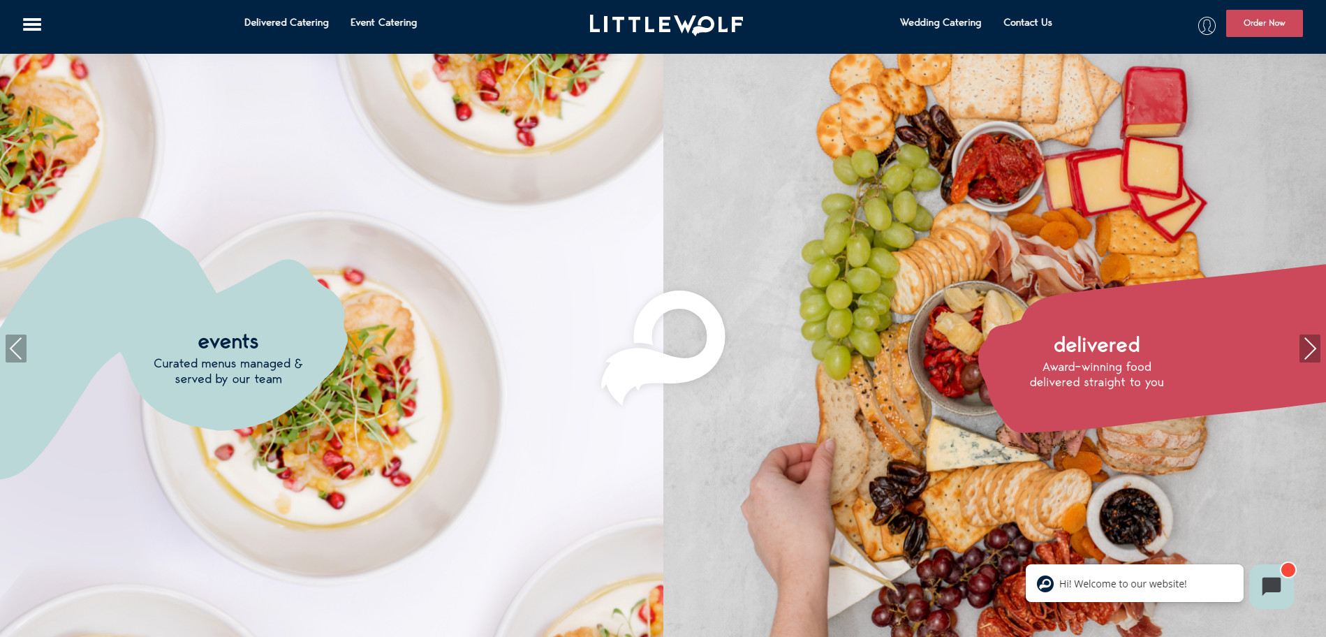  best catering websites example Little Wolf