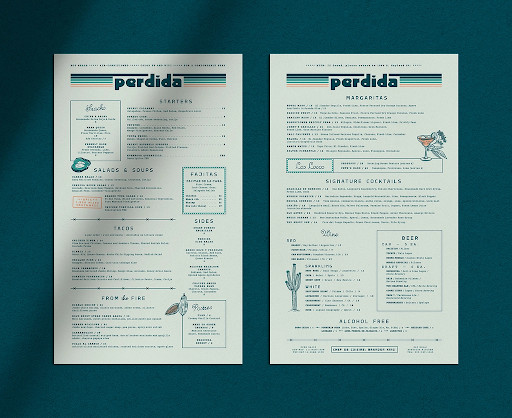 An a la carte menu example