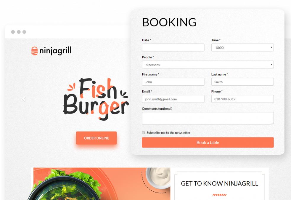 Most automated restaurants utilize a table reservation system like UpMenu
