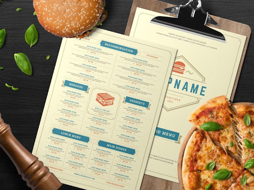 One of the more basic examples of restaurant menus