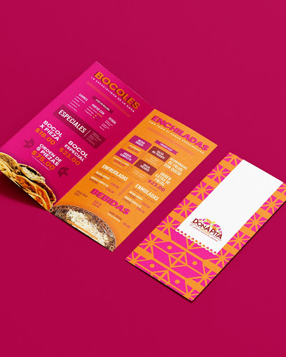 An example of a mexican restaurant menu design