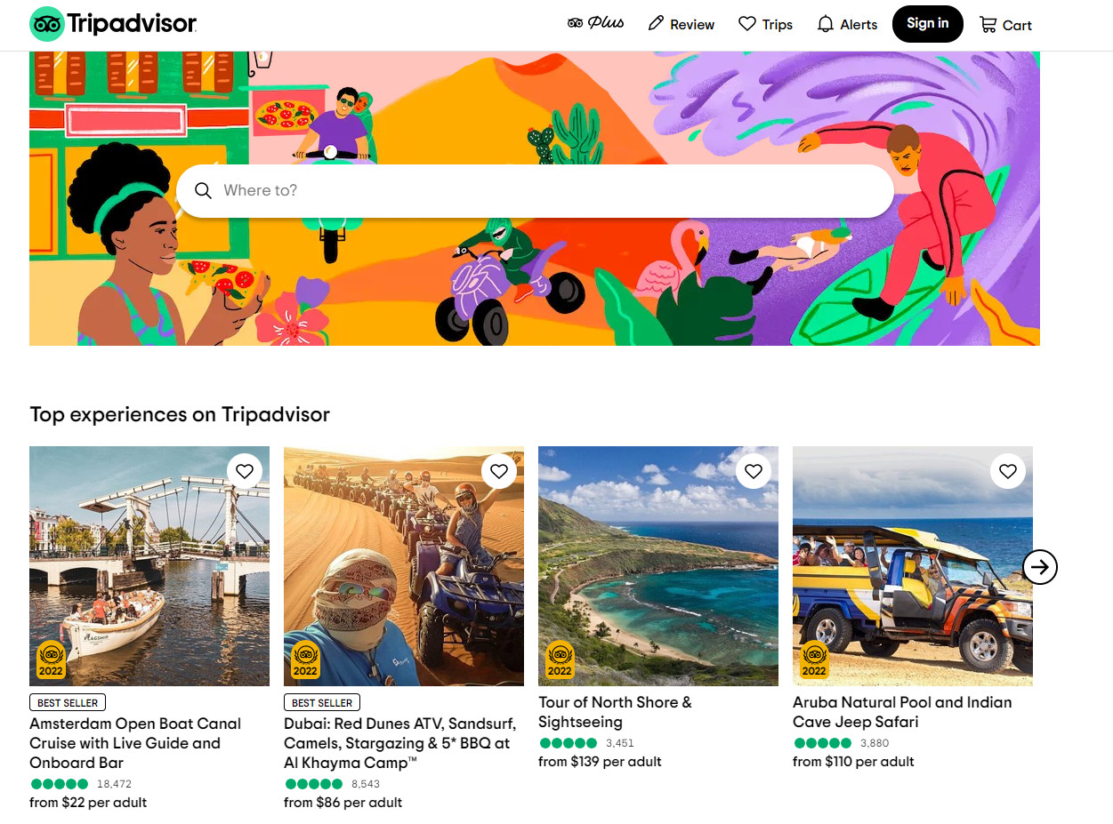  TripAdvisor isn’t just a restaurant review site - it offers reviews on all business types