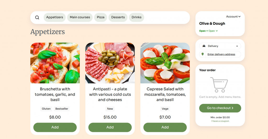 how to start a pizza shop creating a pizza shop online menu 