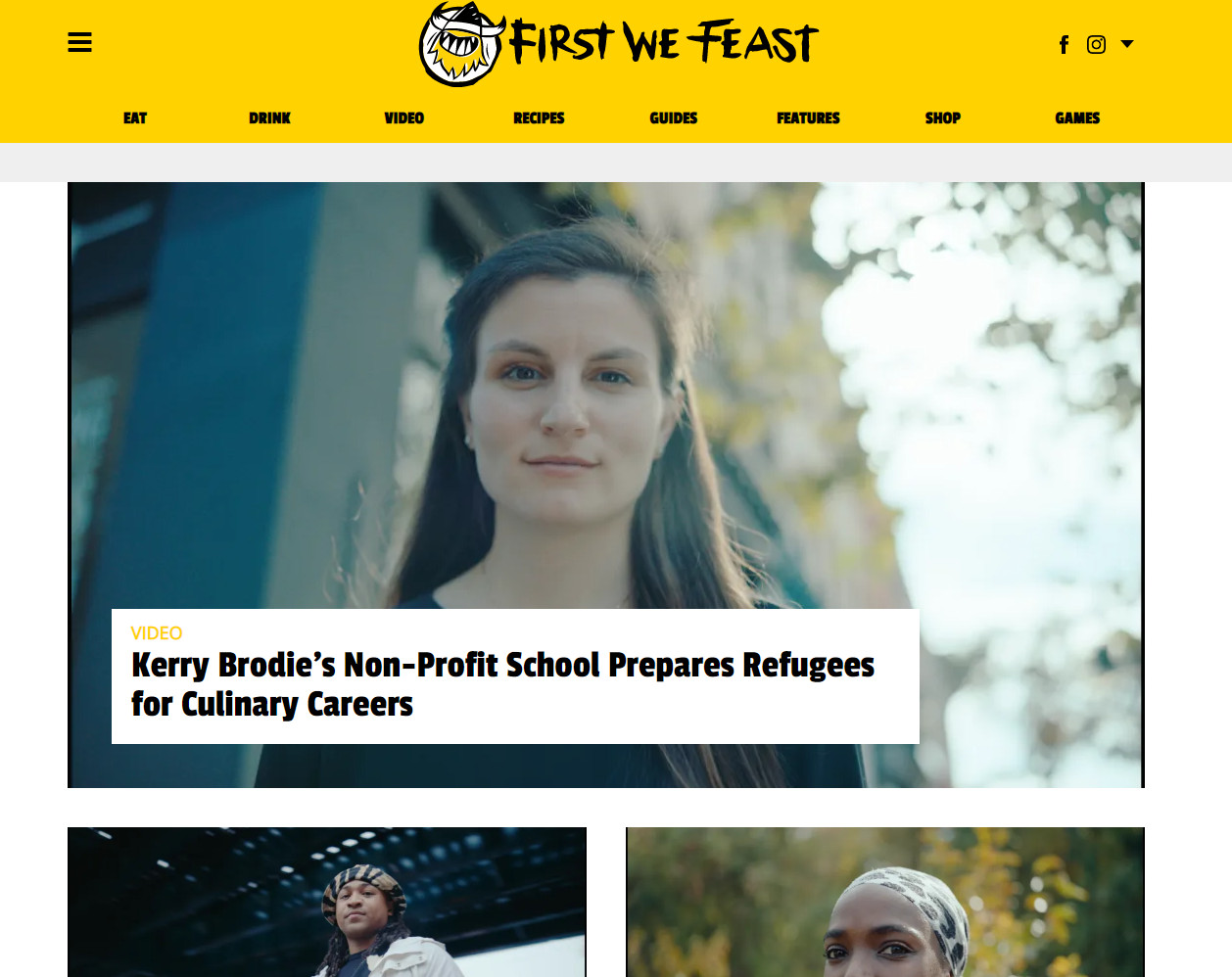 First We Feast is one of the best food websites for sharing food related news, culture, and entertainment