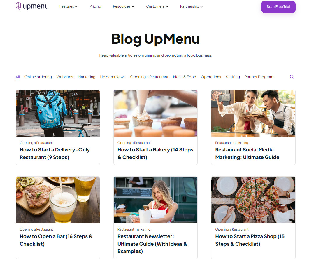 UpMenu offers one of the best restaurant industry blogs