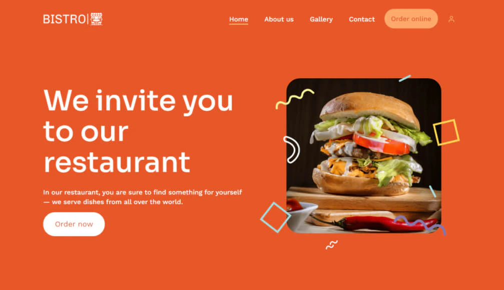 restaurant operation: online ordering: example photo