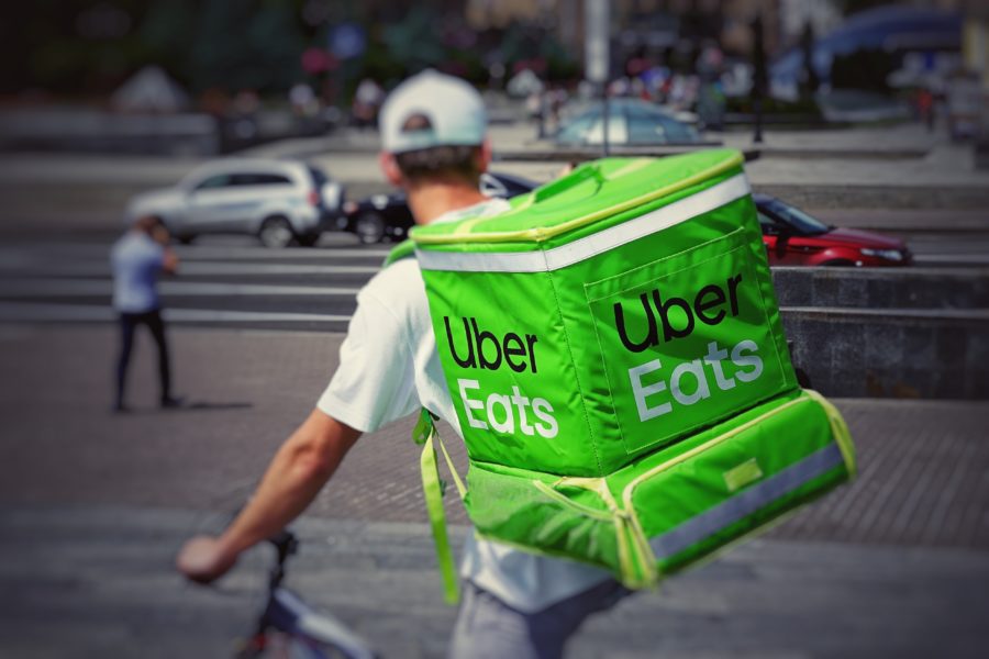 third party delivery services uber eats courier